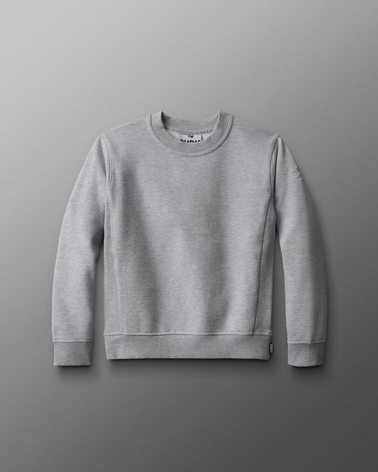Pull ras du cou en polaire épaisse RUDIS Titan pour jeunes - Gris chiné