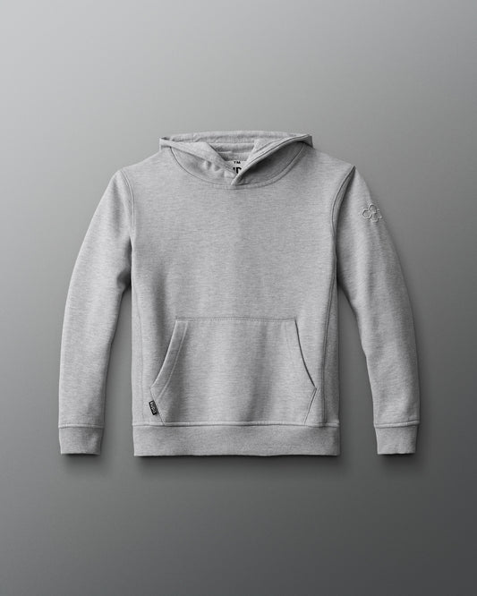 RUDIS Titan Heavyweight Fleece Youth Hoodie - Heather Grey