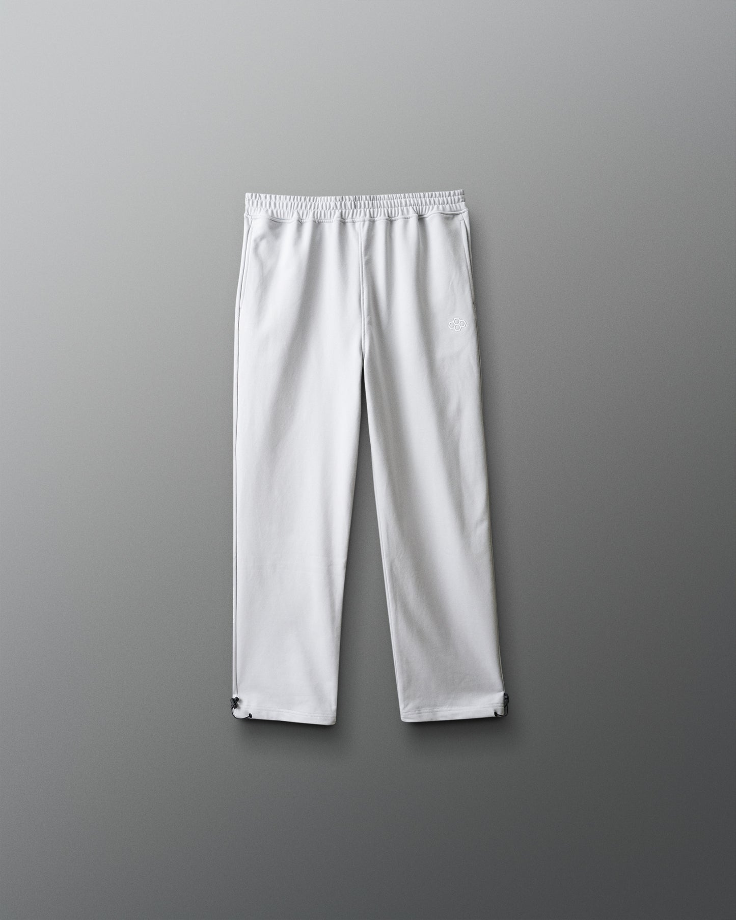 White pants on a gray background