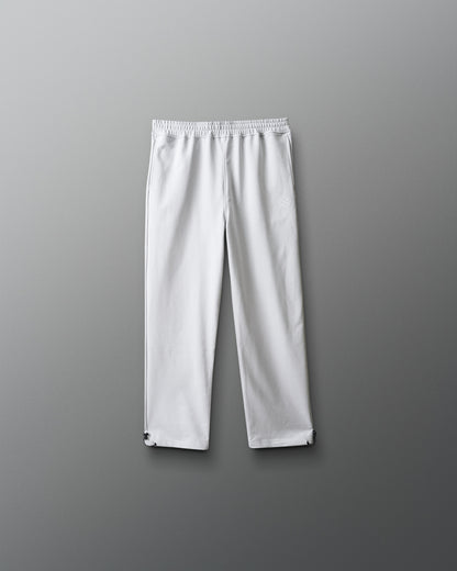 White pants on a gray background