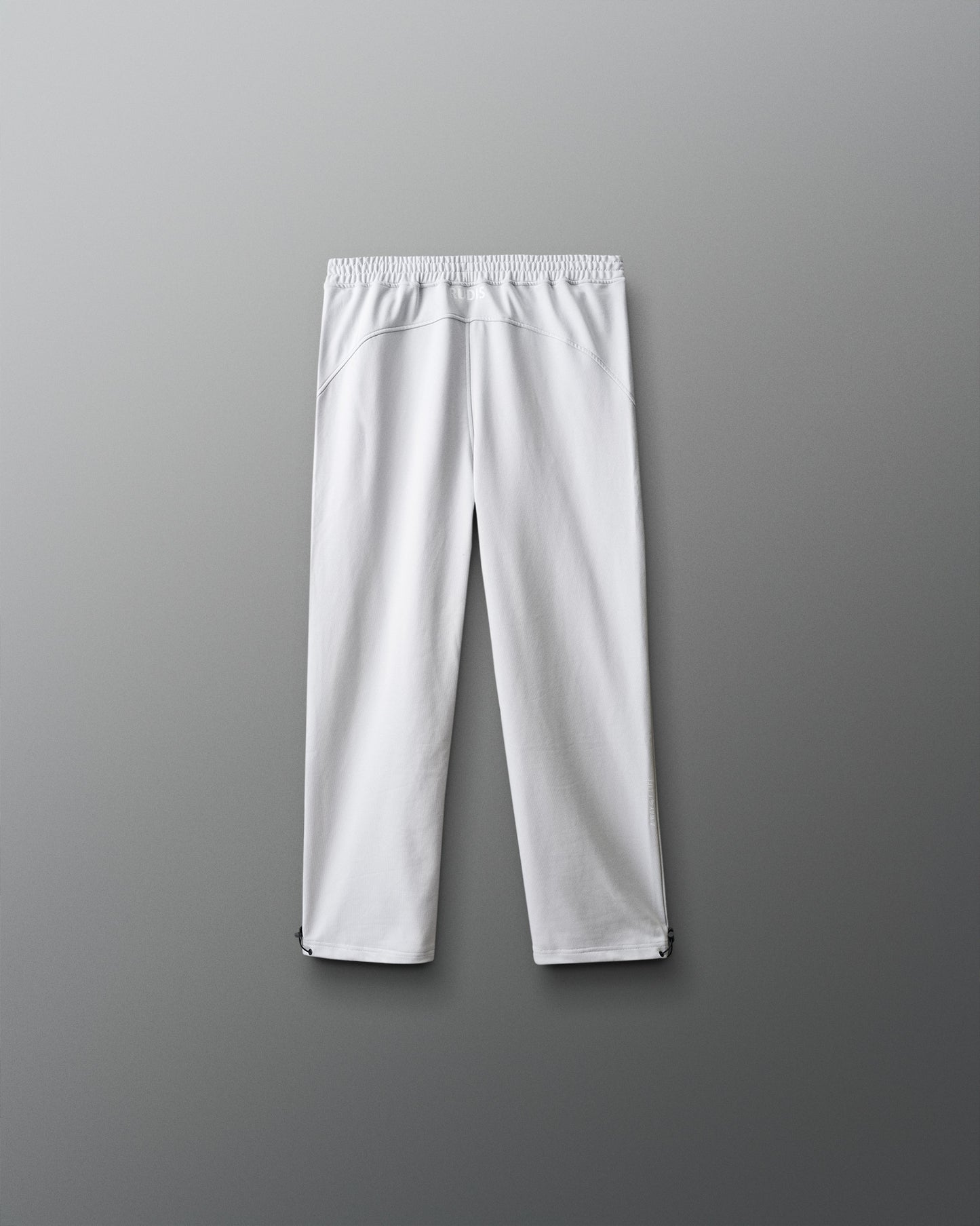 White pants on a gray background