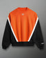 RUDIS Youth Colorblock Crewneck - Black/Orange