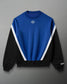 RUDIS Youth Colorblock Crewneck - Black/Royal