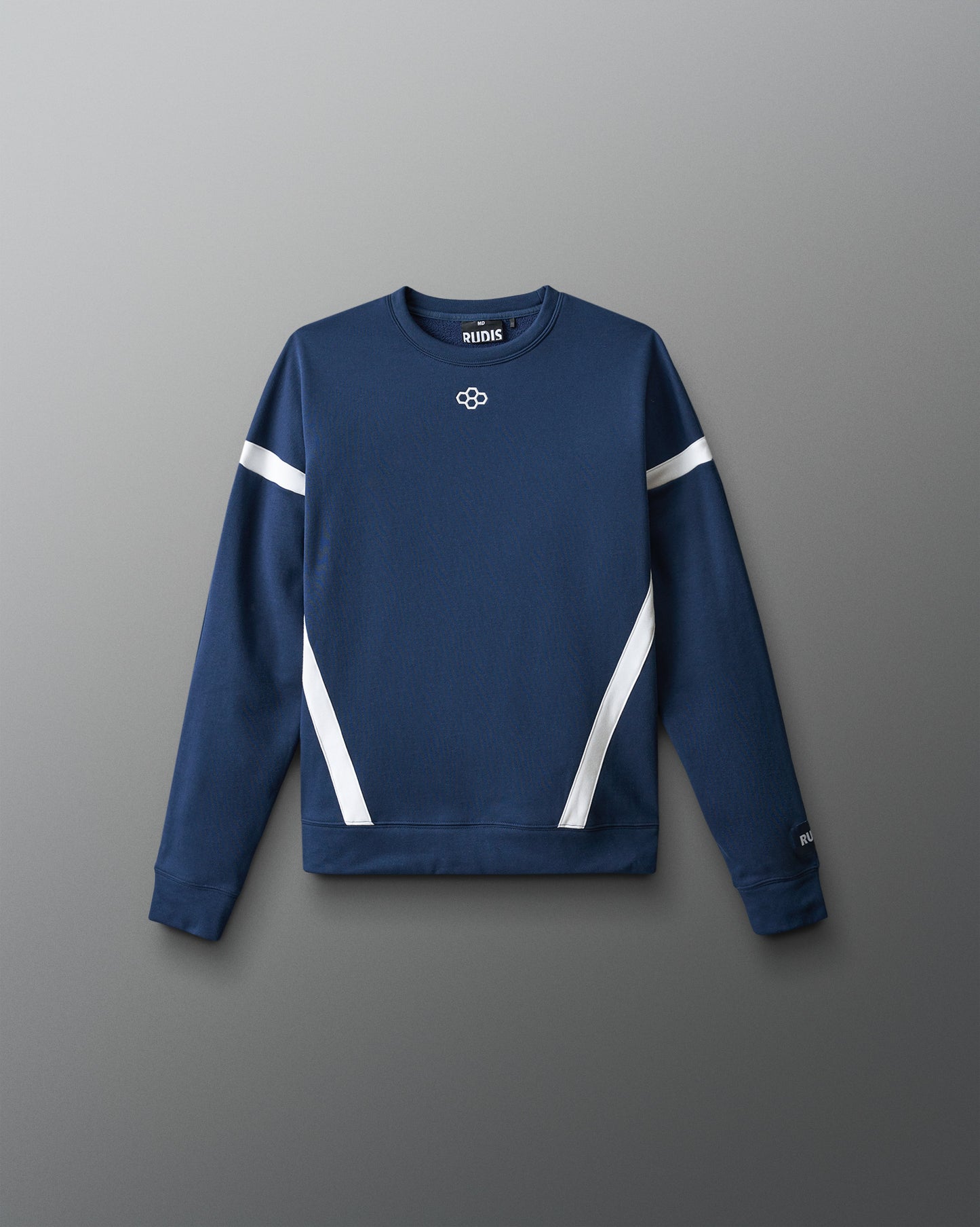 RUDIS Youth 280 Tech Fleece Colorblock Crewneck - Navy