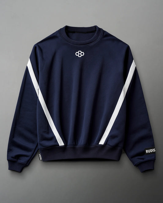 RUDIS Youth Colorblock Crewneck - Navy