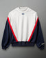 RUDIS Youth Colorblock Crewneck - Red/White/Navy