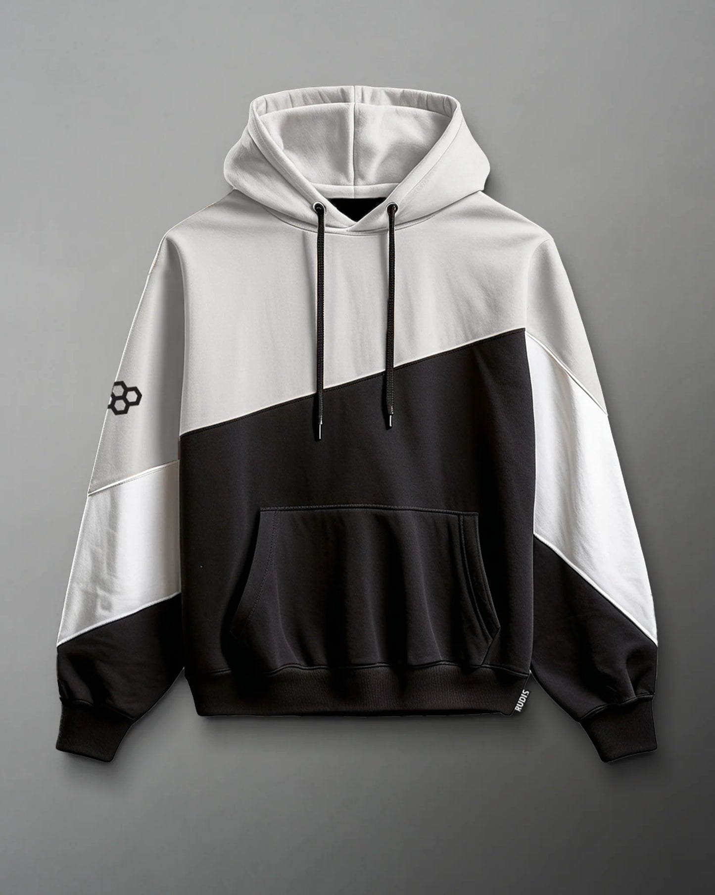 RUDIS Colorblock Youth Hoodie - Black/Lunar