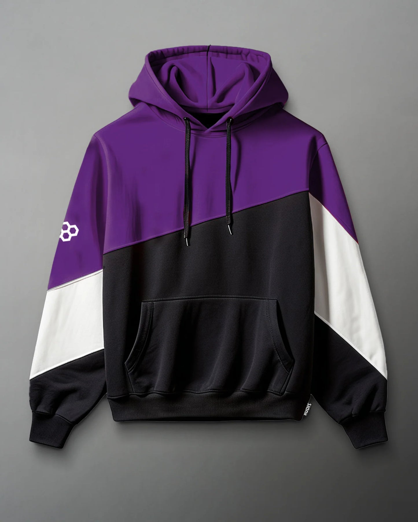 RUDIS Colorblock Youth Hoodie - Black/Purple