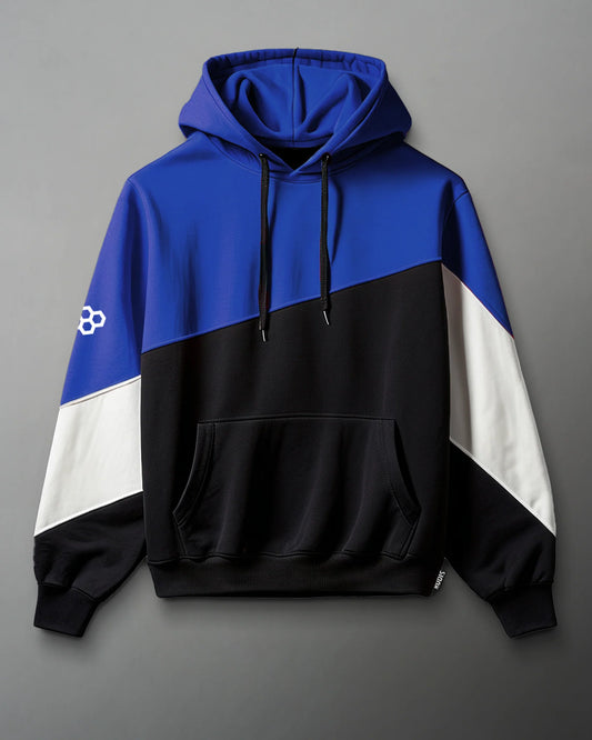 RUDIS Colorblock Youth Hoodie - Black/Royal