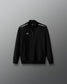 Black jacket with white stripes on a gray background