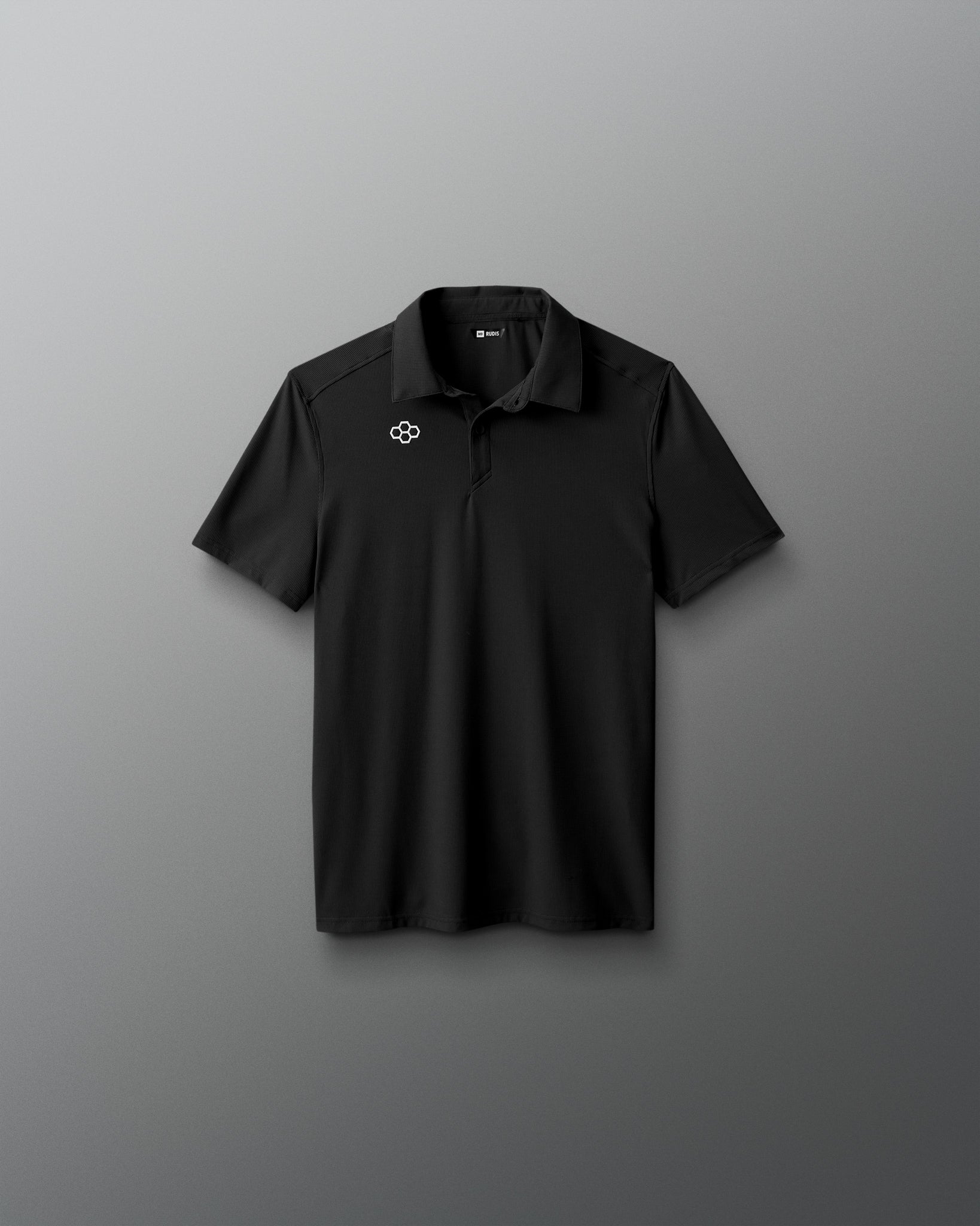RUDIS Go-To Hex Youth Polo - Black | RUDIS