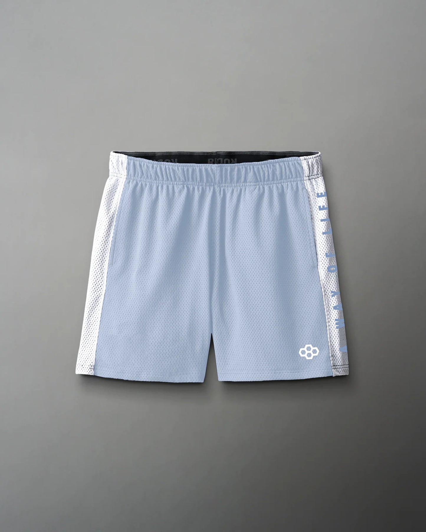 RUDIS 5" Youth Panel Mesh Short - Carolina/White