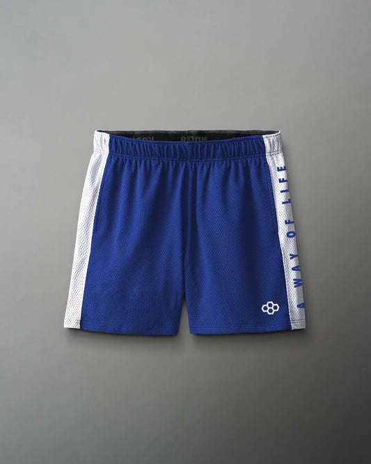 RUDIS 5" Youth Panel Mesh Short - Royal/White