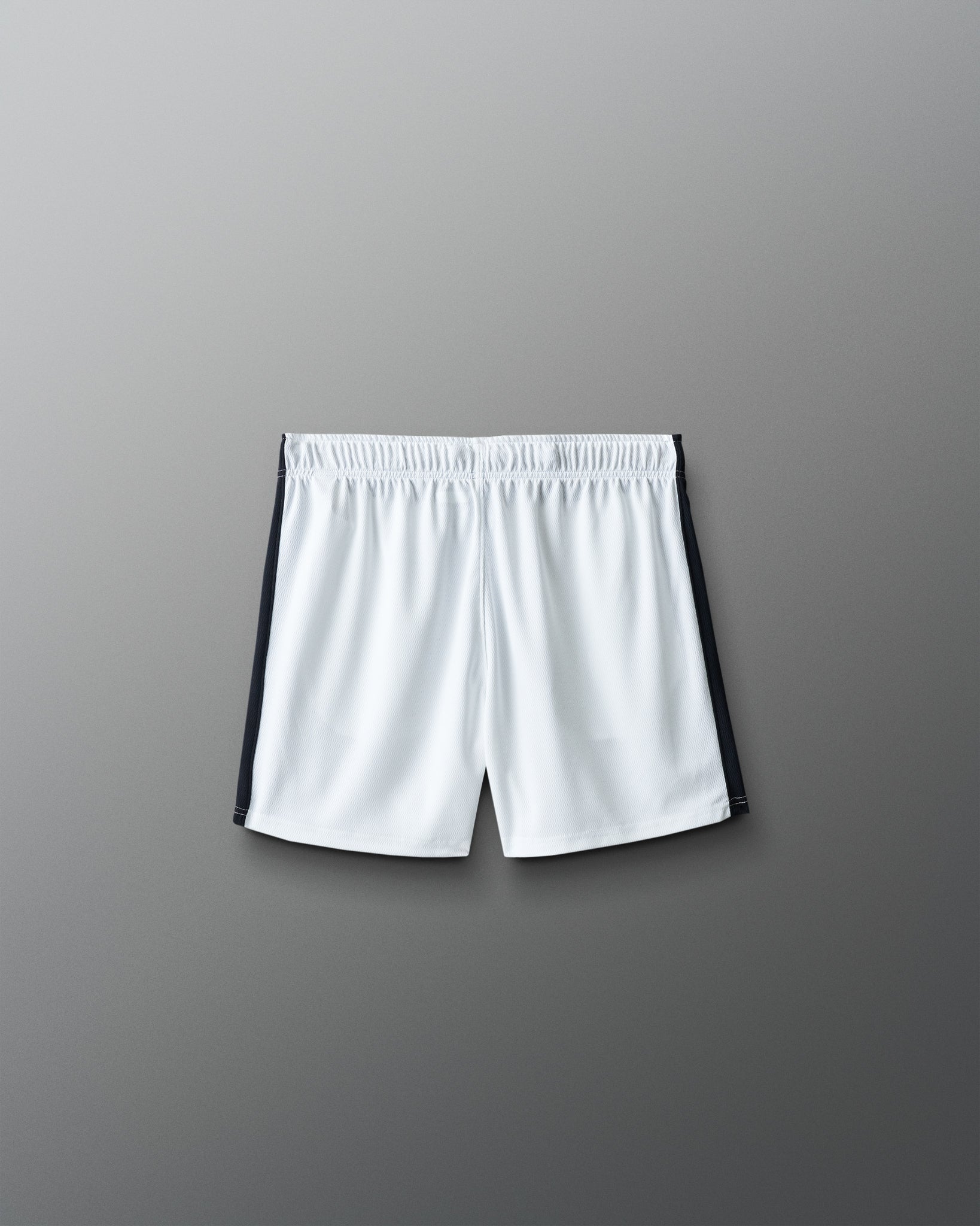 White shorts on a gray background