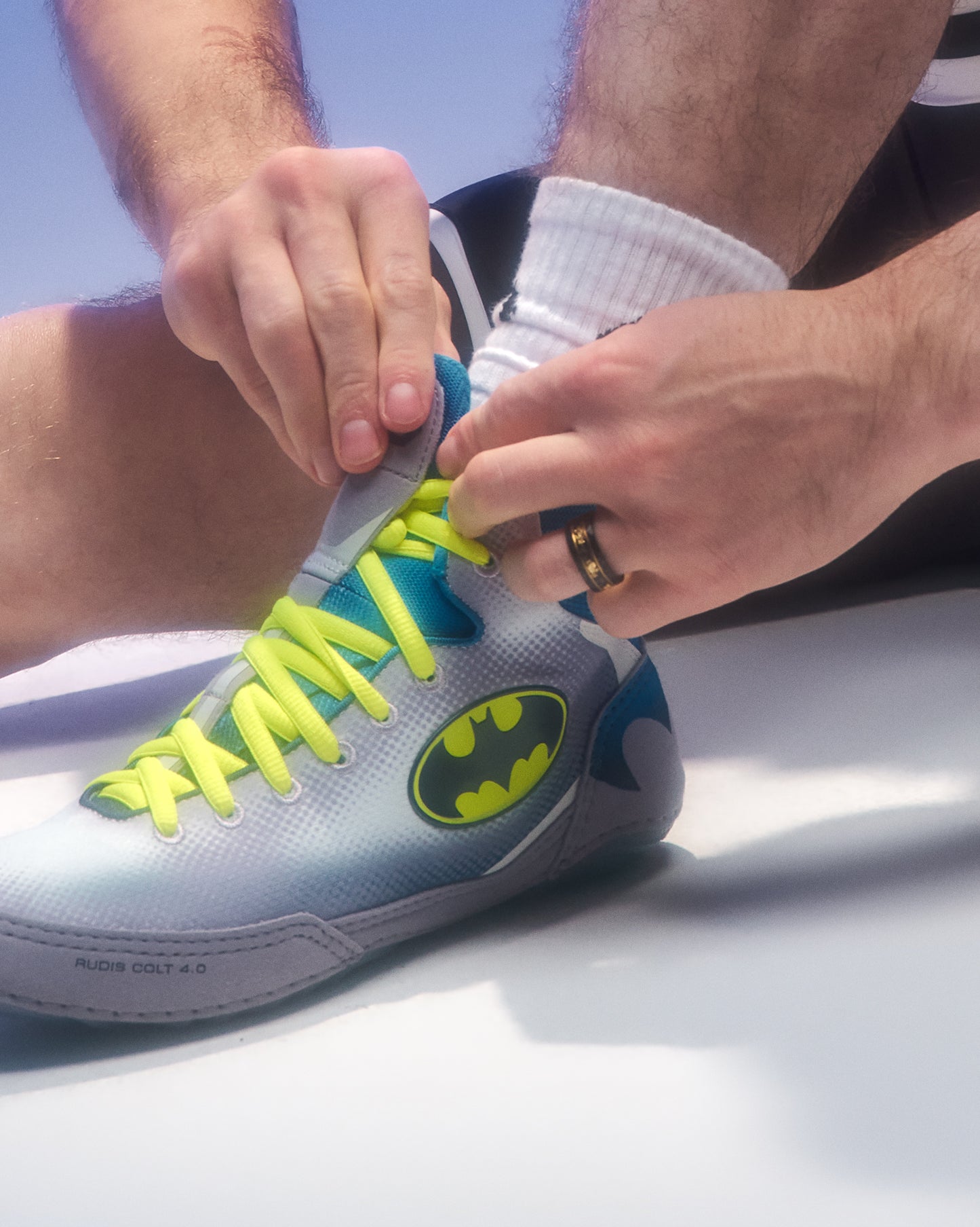 Batman Colt 4.0 Adult Wrestling Shoes - Gray
