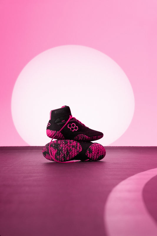 Chaussures de lutte RUDIS Alpha 2.0 pour jeunes – Rose Power
