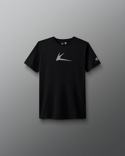 Black t-shirt with a 'Kolat' logo on a gray background