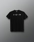 A black short-sleeve t-shirt with 'A WAY OF LIFE' printed in white across the chest, displayed against a dark gray gradient background.
