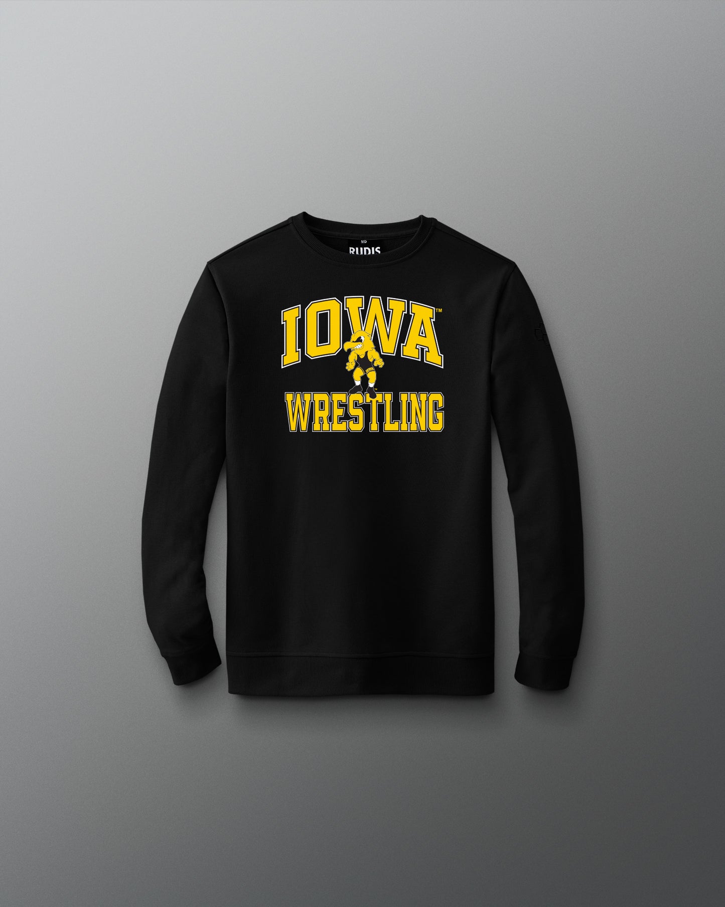 Iowa Wrestling Herky Arched Terry Youth Crewneck