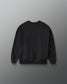 RUDIS Iowa Hawkeyes Youth Relaxed Comfort Fleece Crewneck in Black, back view showing a clean solid black design, ribbed cuffs and hem, and subtle RUDIS branding.