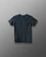 Dark blue t-shirt on a gray background