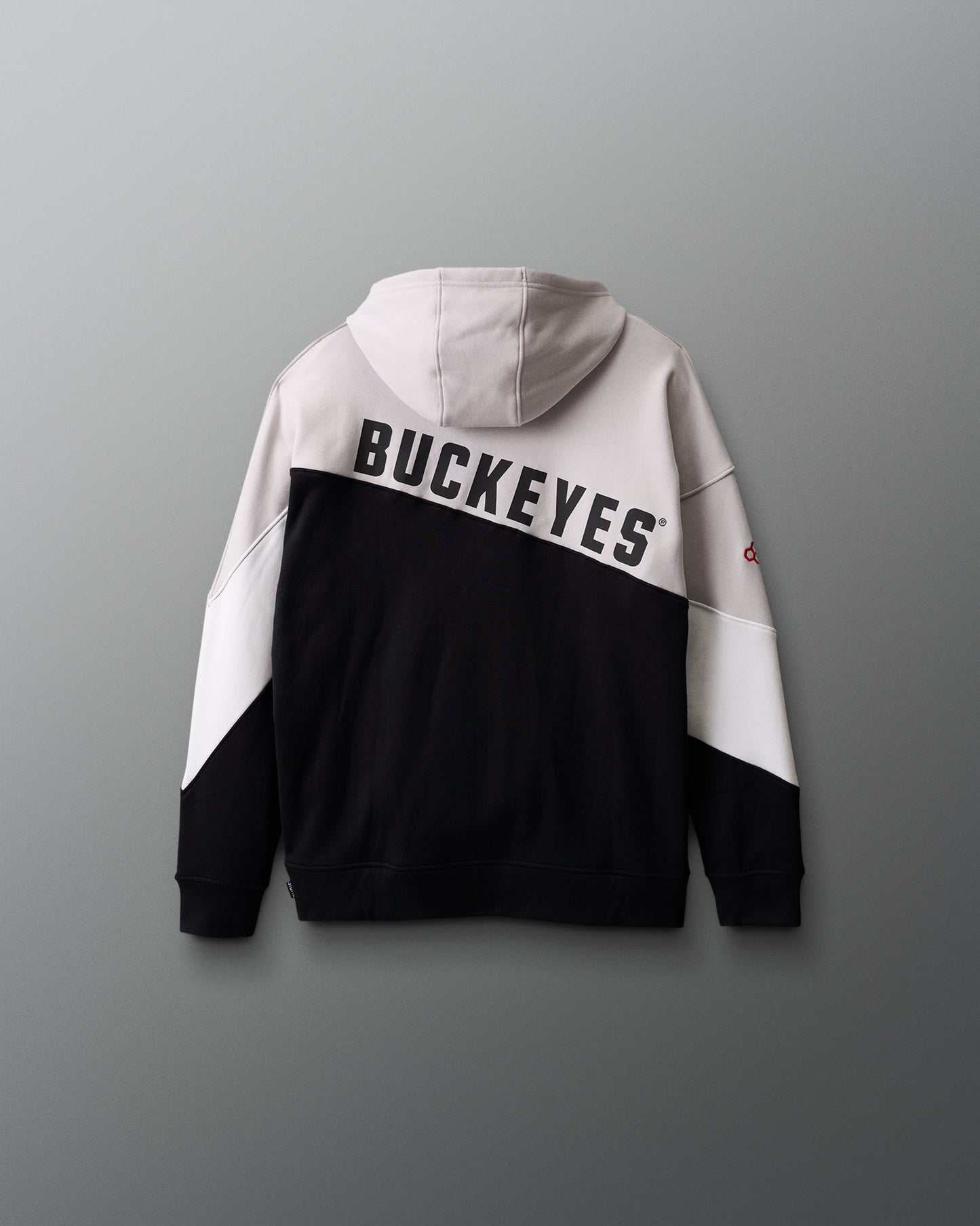 Hoodie with 'Buckeyes' text on a gray background