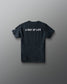 Black t-shirt with 'A Way of Life' text on a gray background