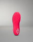 Pink wrestling shoe sole with a brand logo on a gray background