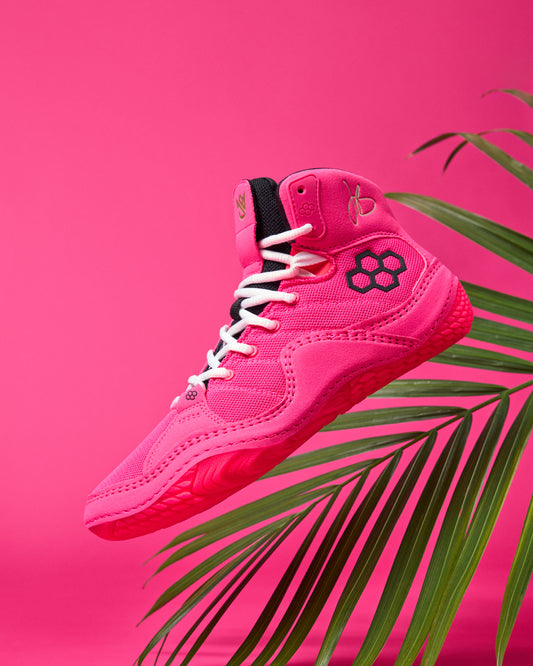 Chaussures de lutte JB1 pour jeunes - Rose flamant rose