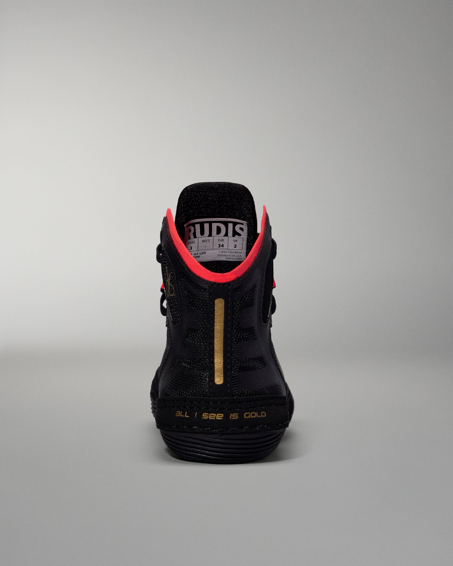 RUDIS JB-UltraLITE Youth Wrestling Shoes - ALLISEEISGOLD