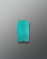 Teal shorts on a gray background