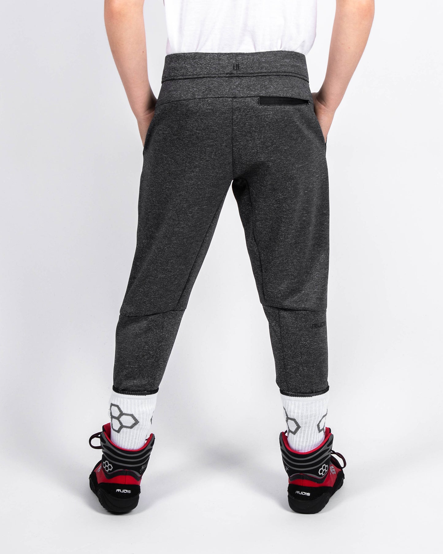 Pantalon de jogging gris RUDIS Hex Premier pour jeunes