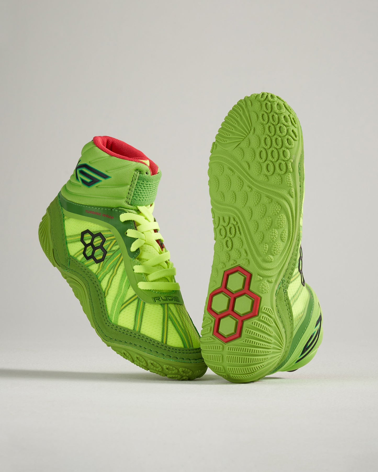 KS Turbine Adult Wrestling Shoes Green Viper RUDIS