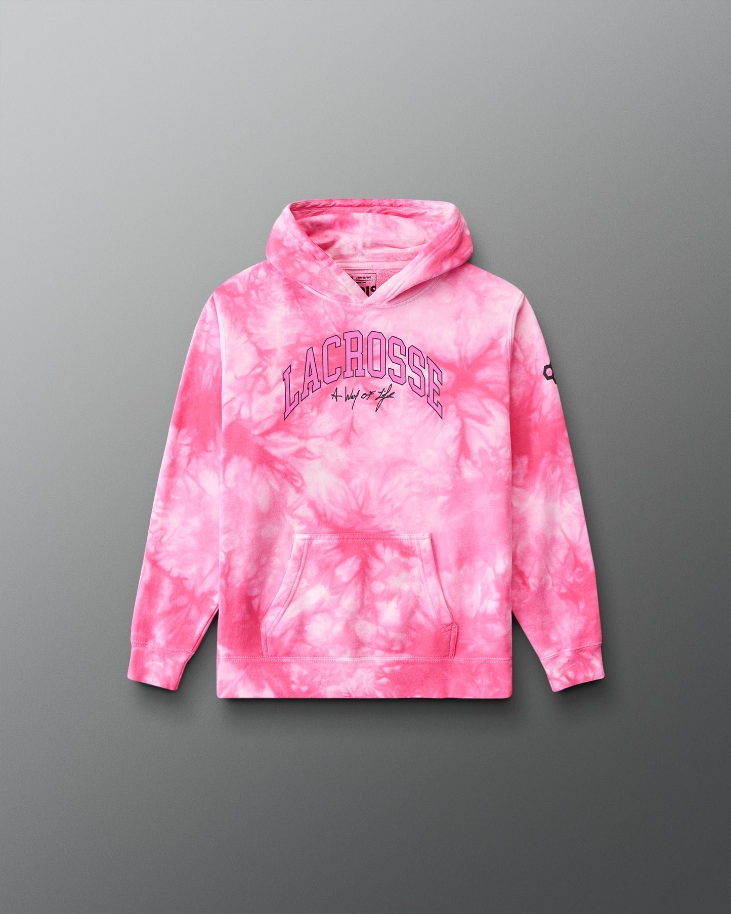 Motto Lacrosse – Sweat à capuche tie-dye pour jeune
