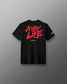Black t-shirt with red 'A Way of Life' text on a gray background