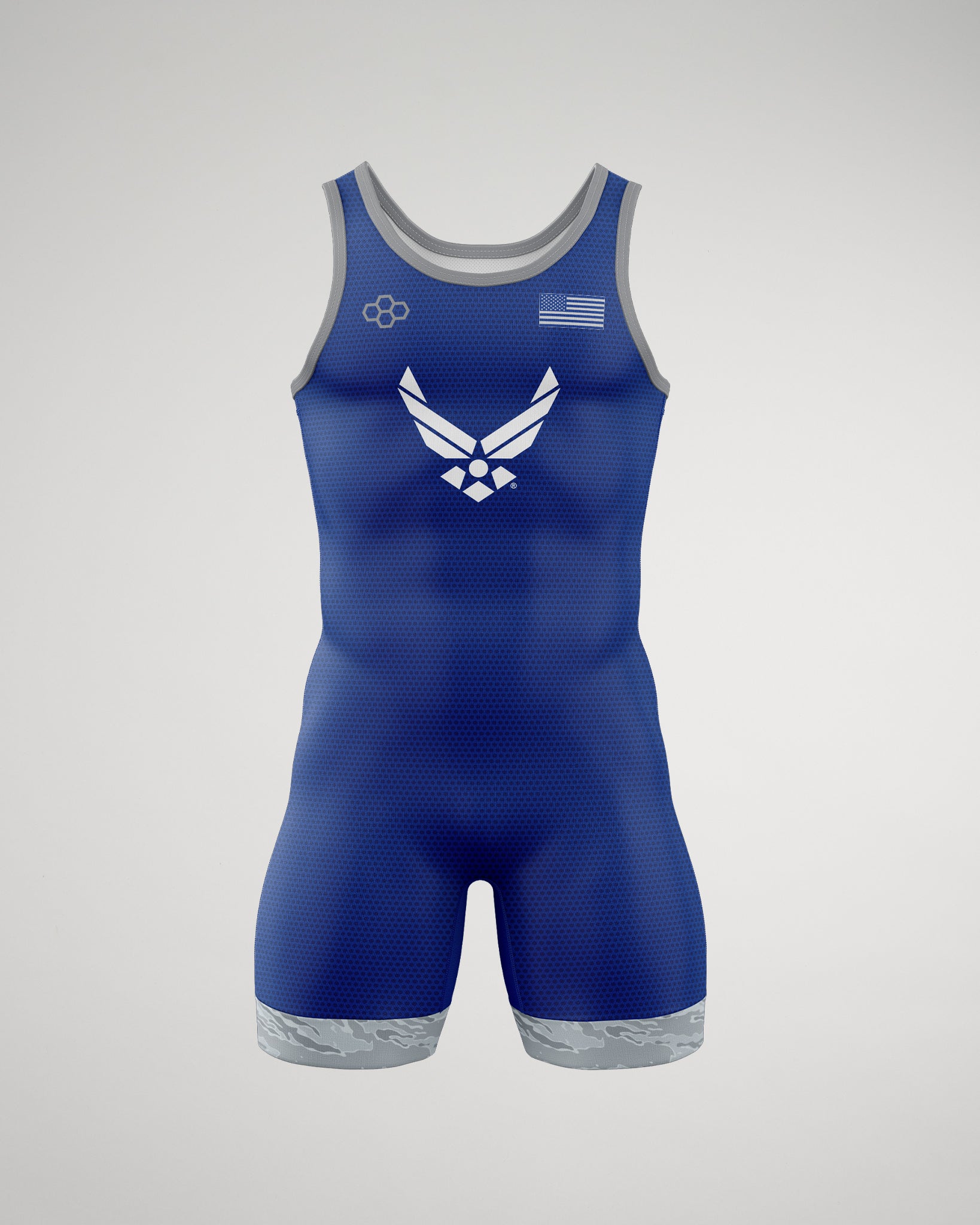 U.S. Air Force Digital Tiger Youth Elite Wrestling Singlet