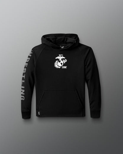 USMC Wrestling Emblem Youth Elite Terry Hoodie