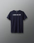 Navy blue t-shirt with 'A Way of Life' text on a gray background