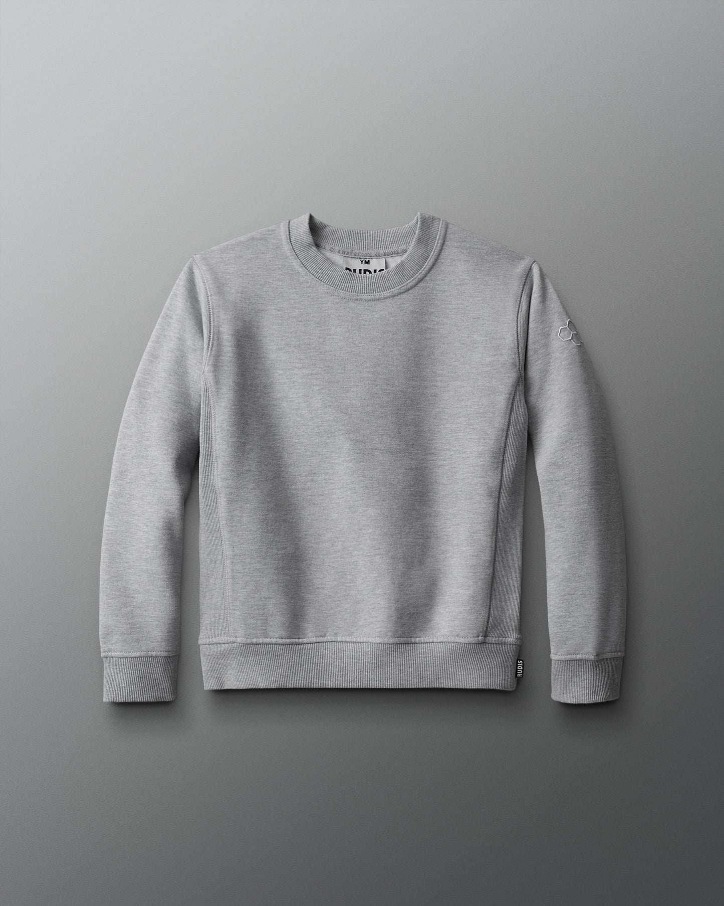 Pull ras du cou en polaire épaisse RUDIS Titan pour jeunes - Gris athlétique