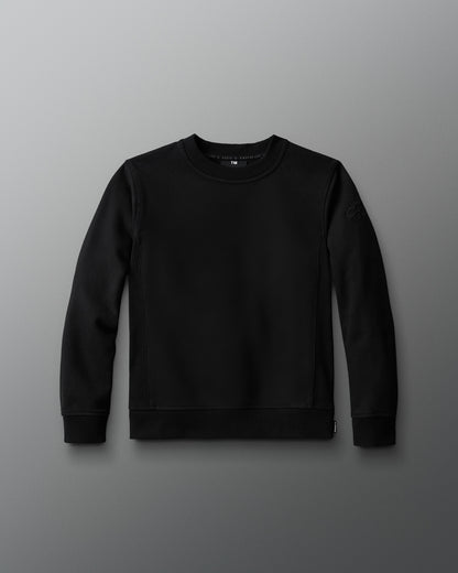Pull ras du cou en polaire épaisse RUDIS Titan pour jeunes - Noir