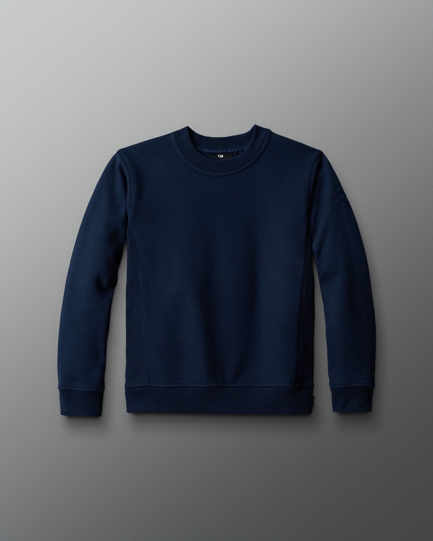 Pull ras du cou en polaire épaisse RUDIS Titan pour jeunes - Bleu marine