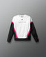 Sweatshirt with black and white design on a gray background