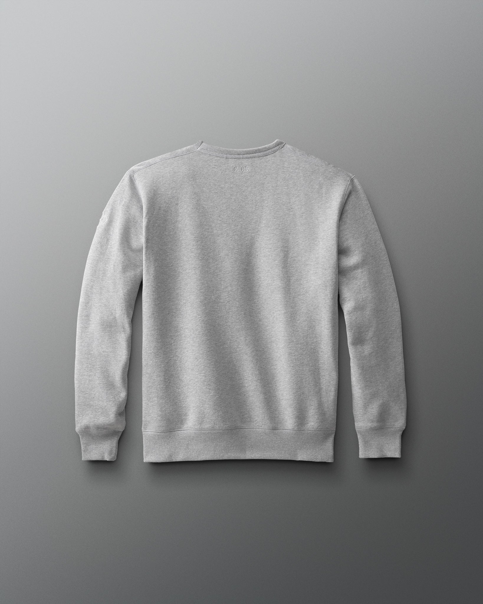 Gray sweatshirt on a gray background