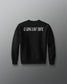 Black sweatshirt with 'A Way of Life' text on a gray background
