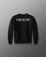 Black sweatshirt with 'A Way of Life' text on a gray background