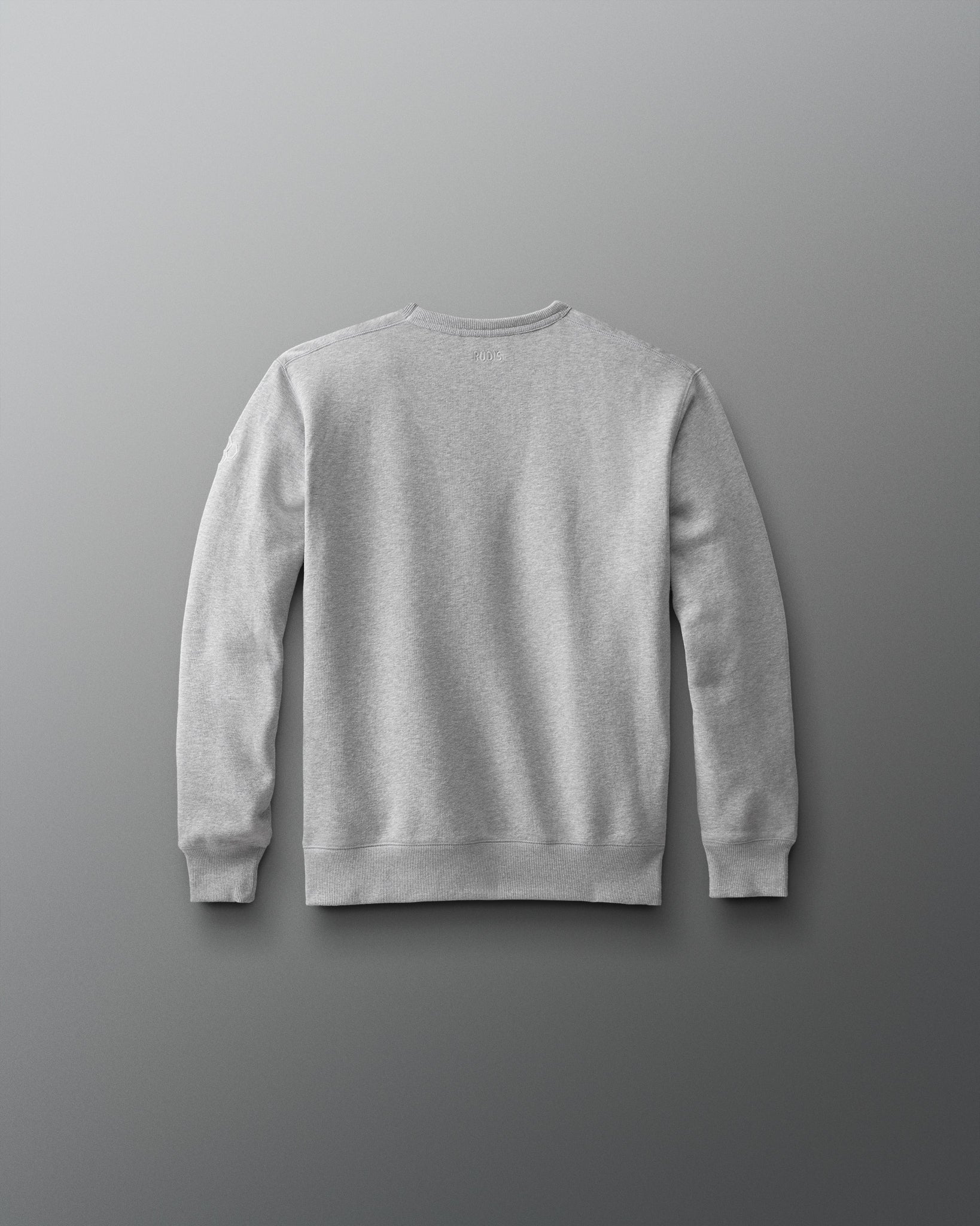 Gray sweatshirt on a gray background