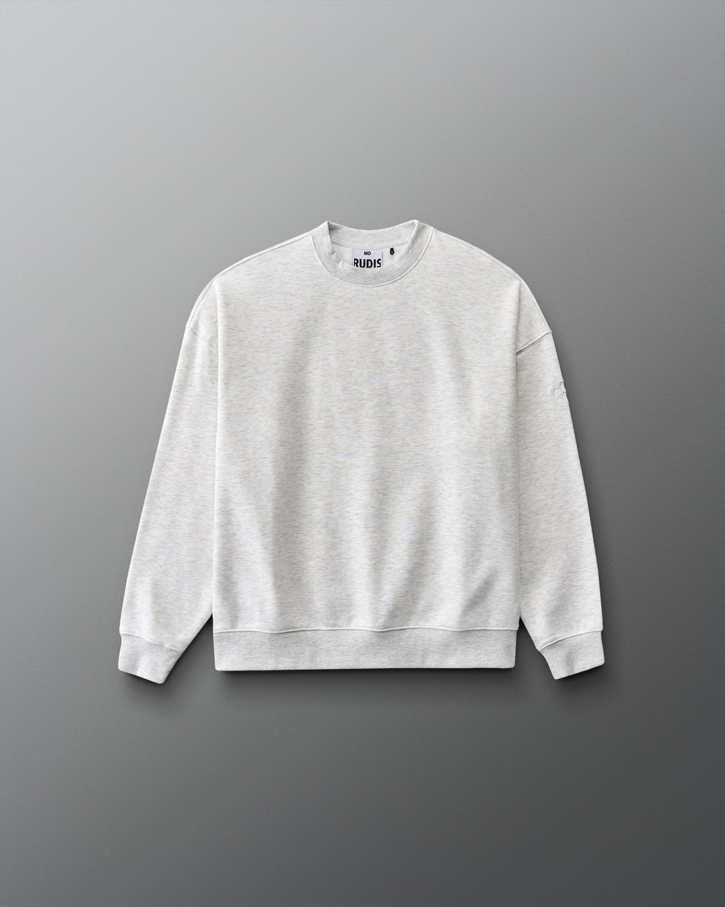 Gray crewneck on a gray background