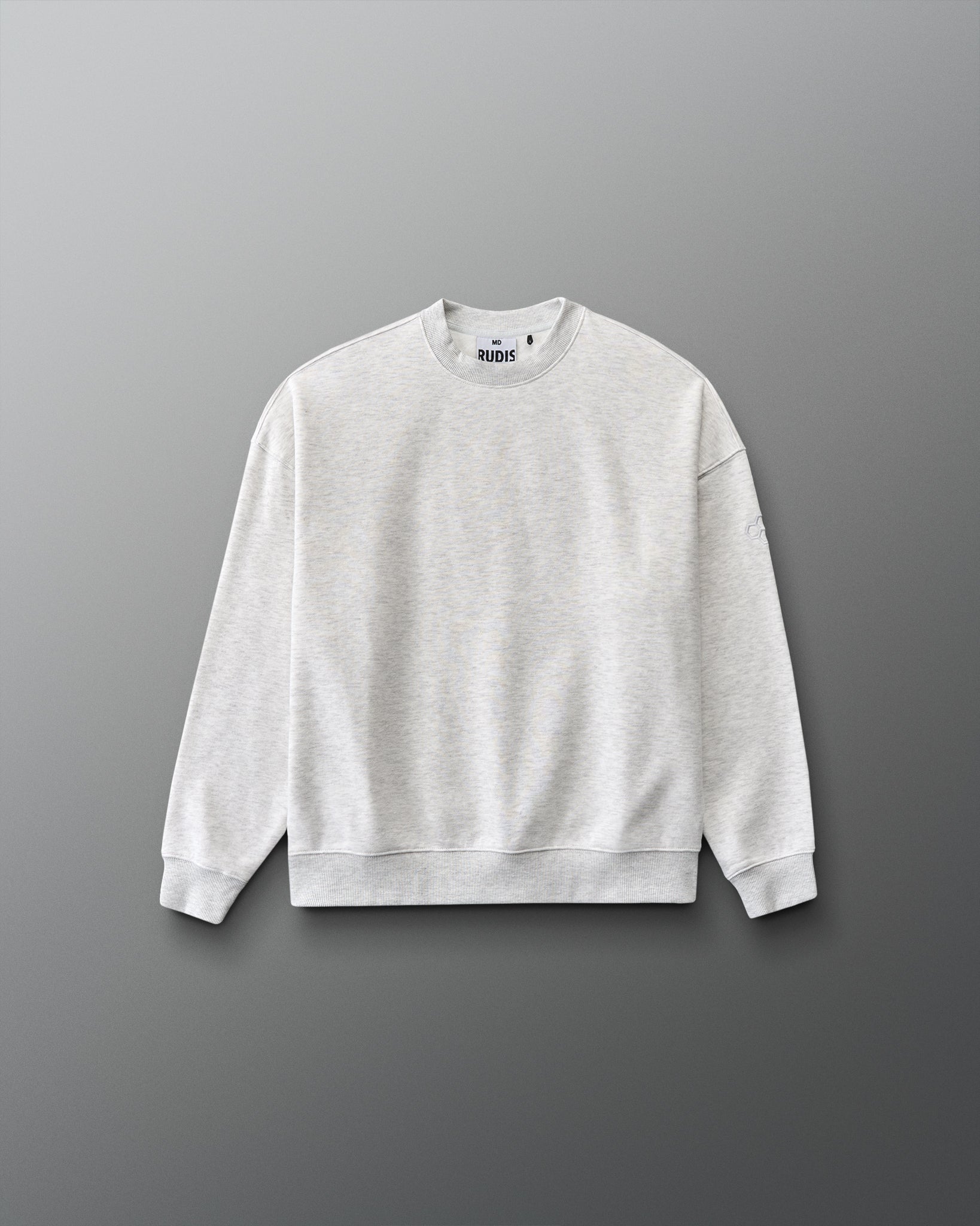 Gray crewneck on a gray background