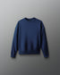 Navy sweatshirt on a gray background