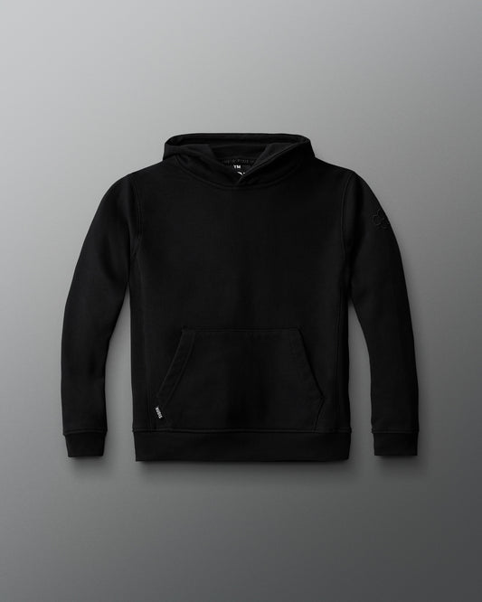 Sweat à capuche en polaire épaisse RUDIS Titan pour jeunes - Noir